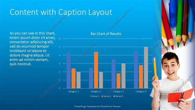 Content with Caption presentation slide layout