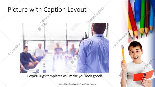 Picture with Caption presentation slide layout