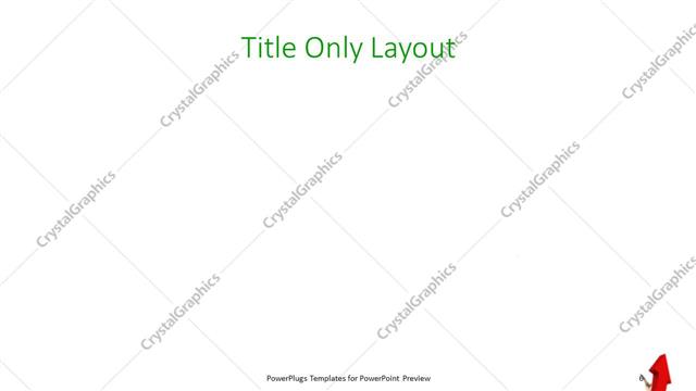 Title Only presentation slide layout
