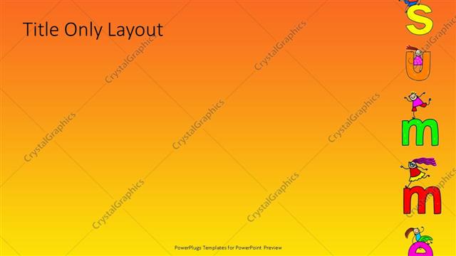 Title Only presentation slide layout