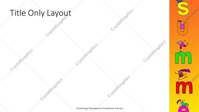 Title Only presentation slide layout