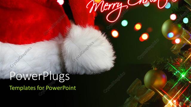  Presentation with christmas lights - The happy Christmas celebrations with lights in the background