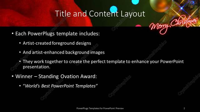 Title and Content presentation slide layout