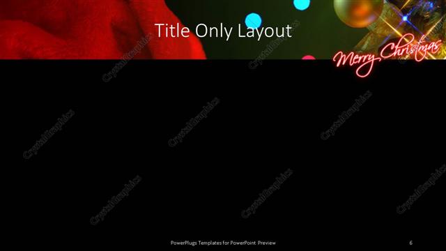 Title Only presentation slide layout