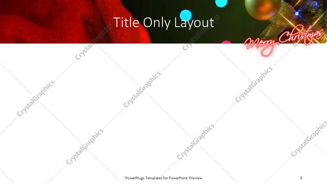 Title Only presentation slide layout