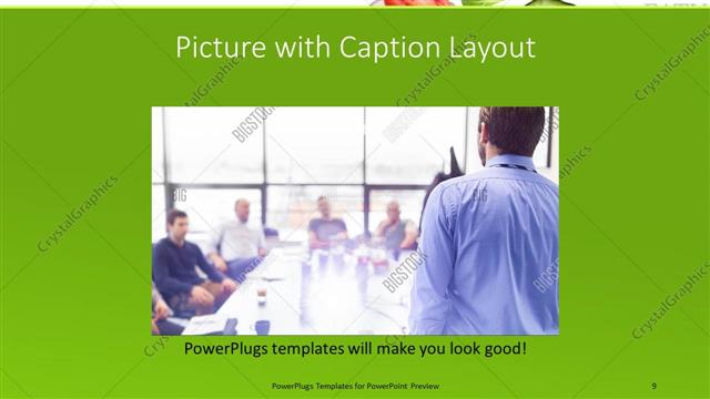 Picture with Caption presentation slide layout