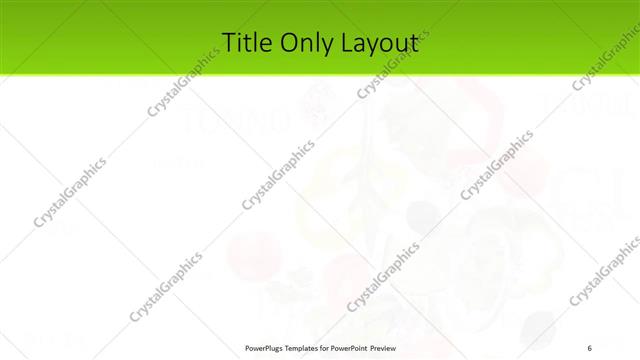 Title Only presentation slide layout