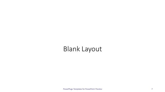 Blank presentation slide layout