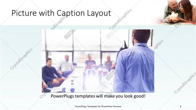 Picture with Caption presentation slide layout
