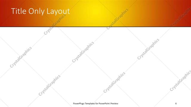 Title Only presentation slide layout