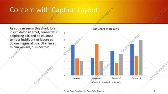 Content with Caption presentation slide layout
