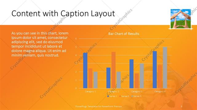 Content with Caption presentation slide layout