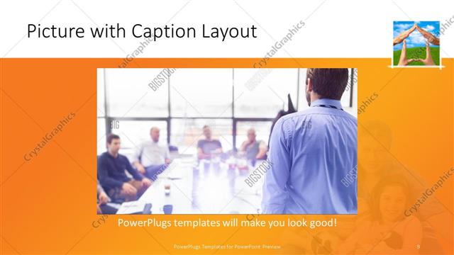 Picture with Caption presentation slide layout