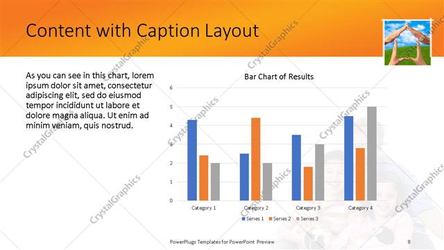 Content with Caption presentation slide layout