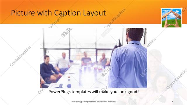 Picture with Caption presentation slide layout