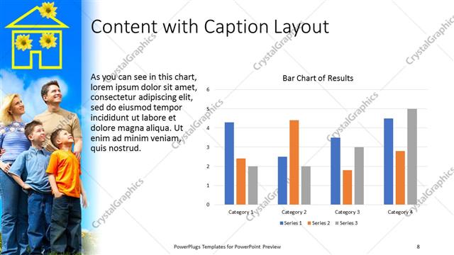 Content with Caption presentation slide layout