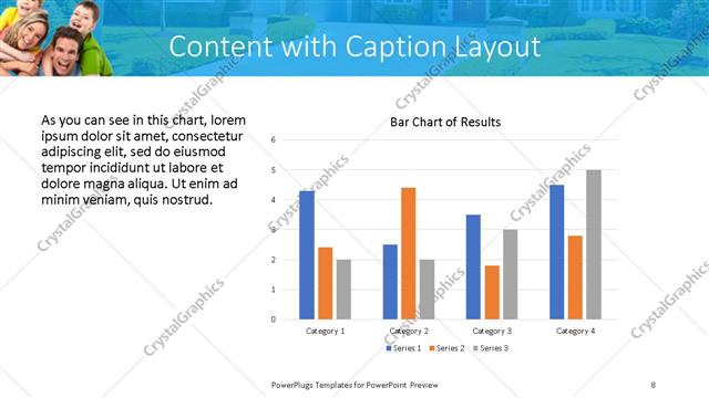 Content with Caption presentation slide layout