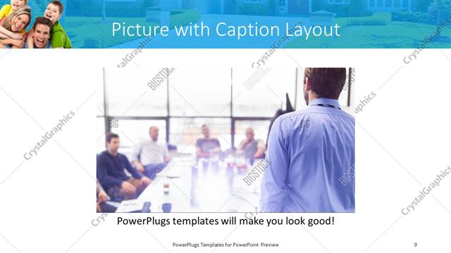 Picture with Caption presentation slide layout