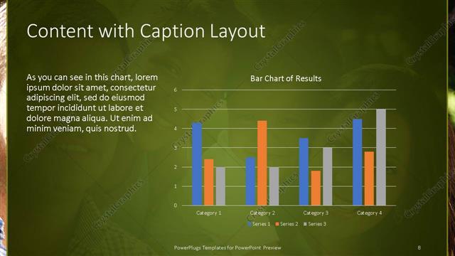 Content with Caption presentation slide layout
