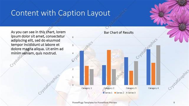 Content with Caption presentation slide layout
