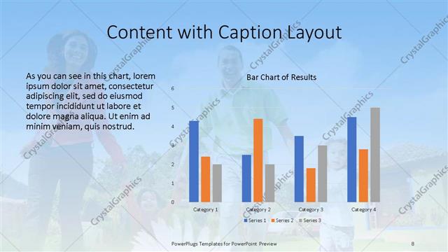 Content with Caption presentation slide layout
