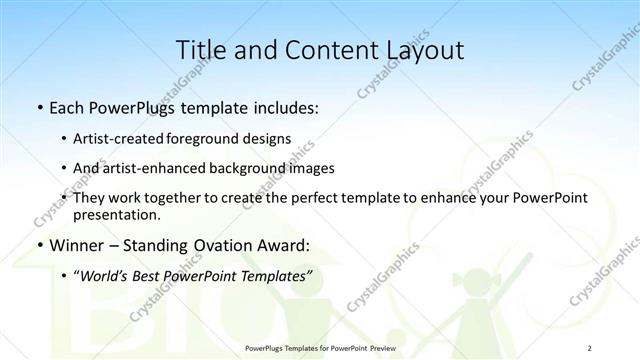 Title and Content presentation slide layout