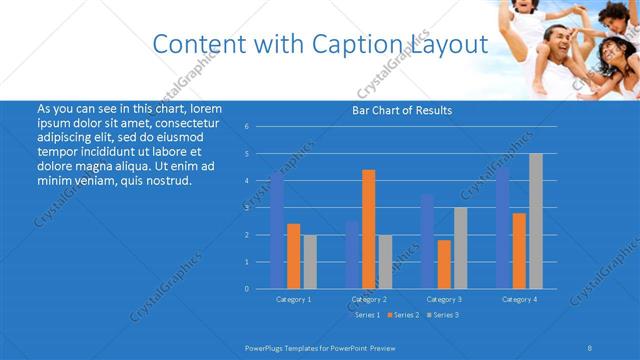 Content with Caption presentation slide layout