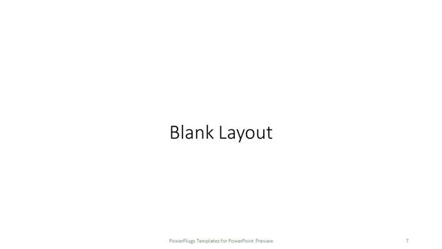 Blank presentation slide layout