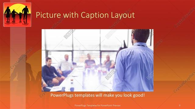 Picture with Caption presentation slide layout