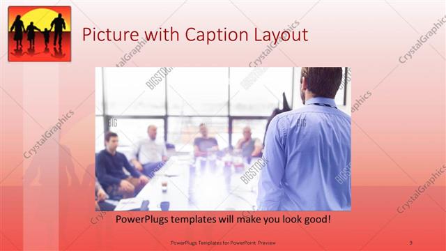Picture with Caption presentation slide layout