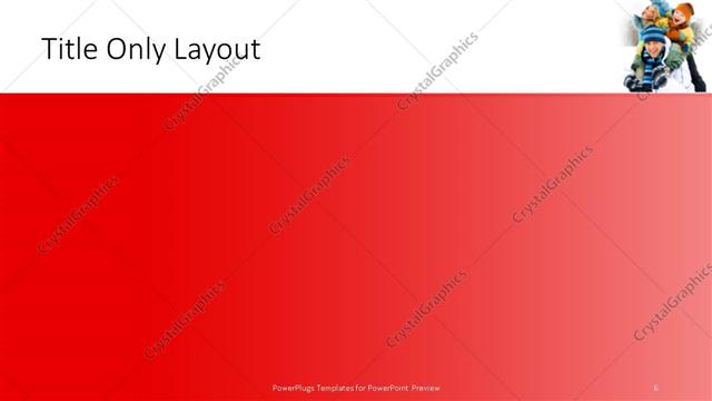 Title Only presentation slide layout