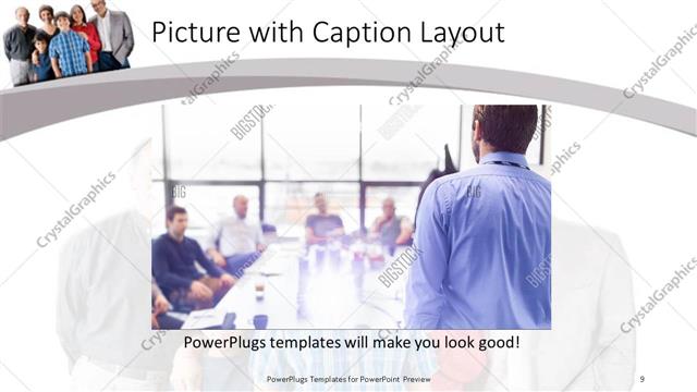 Picture with Caption presentation slide layout