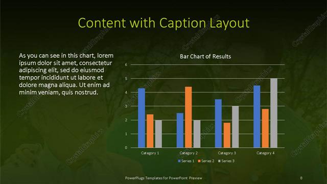 Content with Caption presentation slide layout