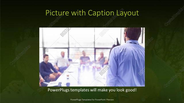 Picture with Caption presentation slide layout