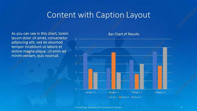 Content with Caption presentation slide layout