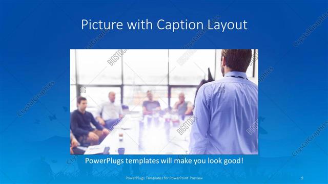 Picture with Caption presentation slide layout