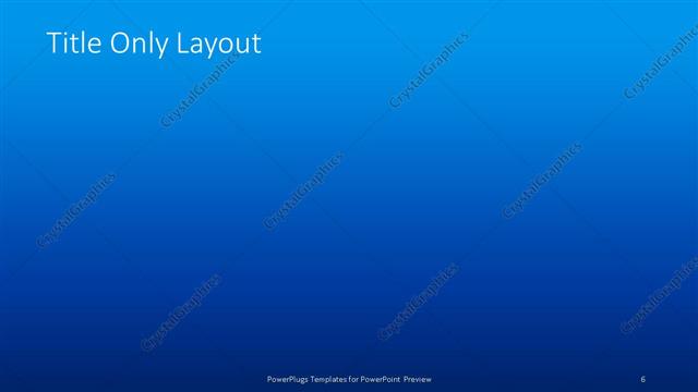 Title Only presentation slide layout