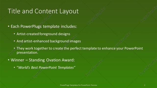 Title and Content presentation slide layout
