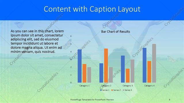 Content with Caption presentation slide layout