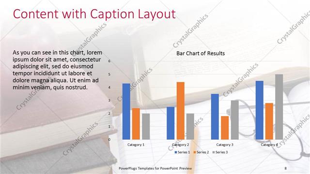 Content with Caption presentation slide layout