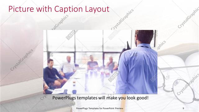 Picture with Caption presentation slide layout
