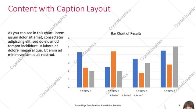 Content with Caption presentation slide layout