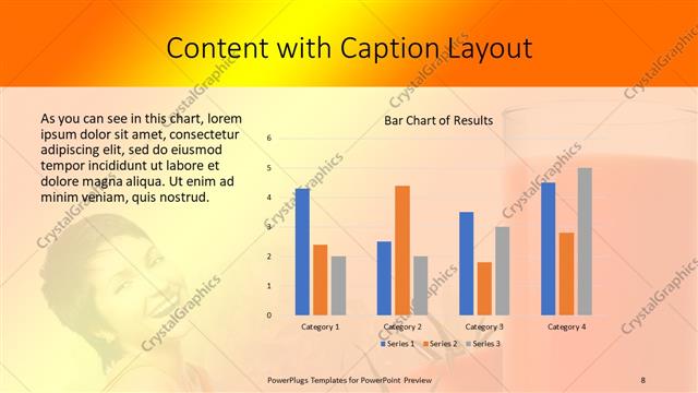 Content with Caption presentation slide layout