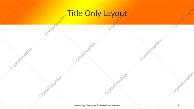 Title Only presentation slide layout