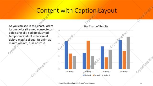 Content with Caption presentation slide layout