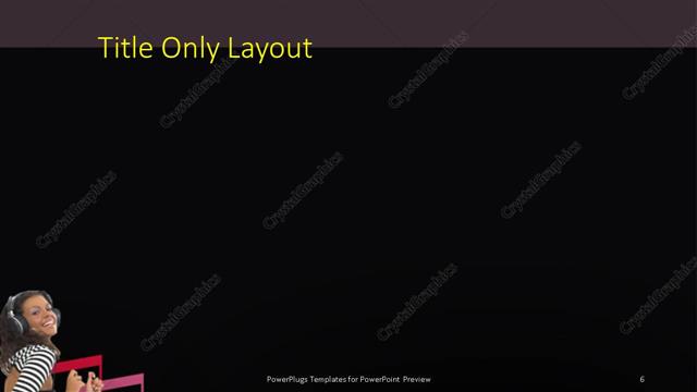 Title Only presentation slide layout