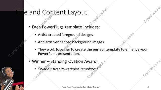 Title and Content presentation slide layout