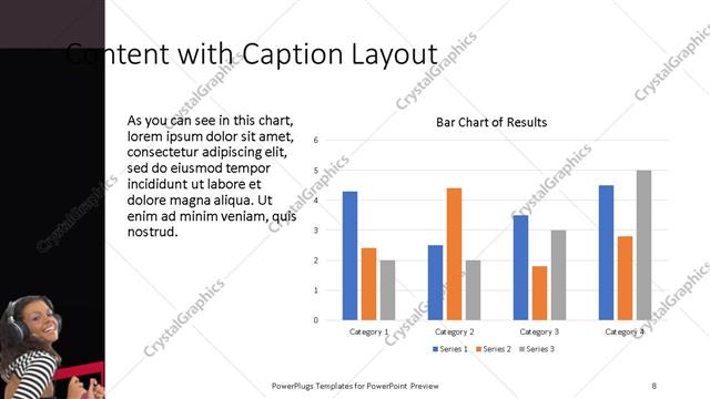 Content with Caption presentation slide layout