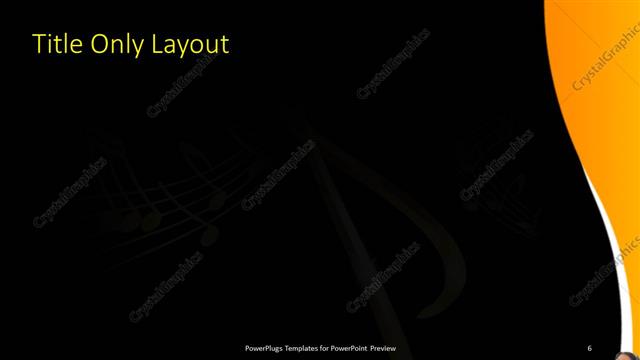 Title Only presentation slide layout