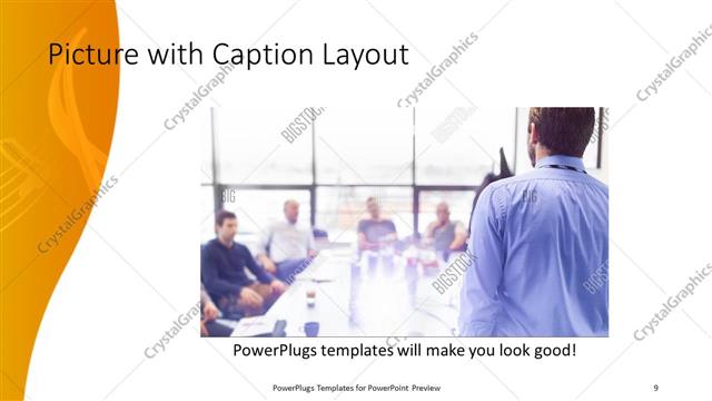 Picture with Caption presentation slide layout